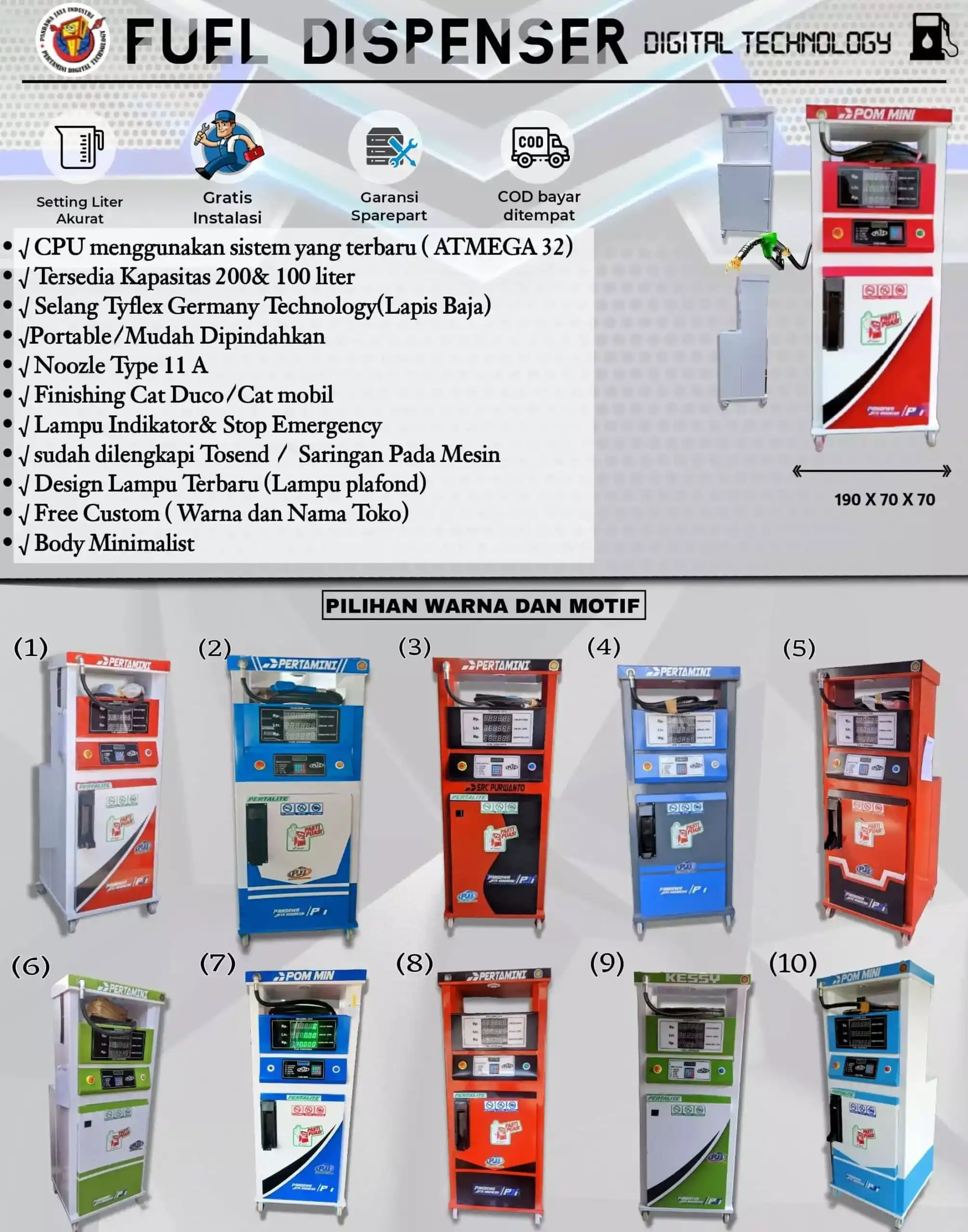 harga mesin digital pertamini